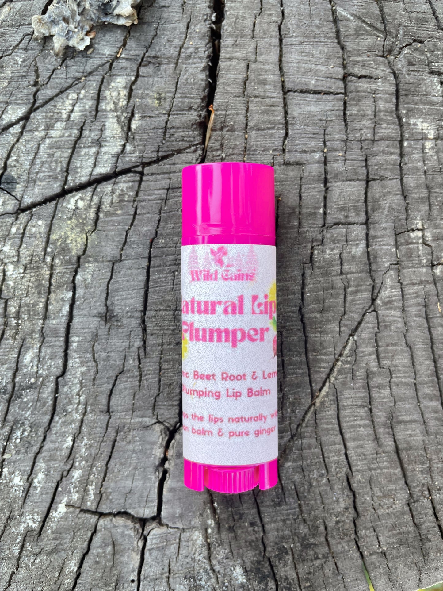 Natural Plumping Lip Balm - Organic Beet Root & Lemon