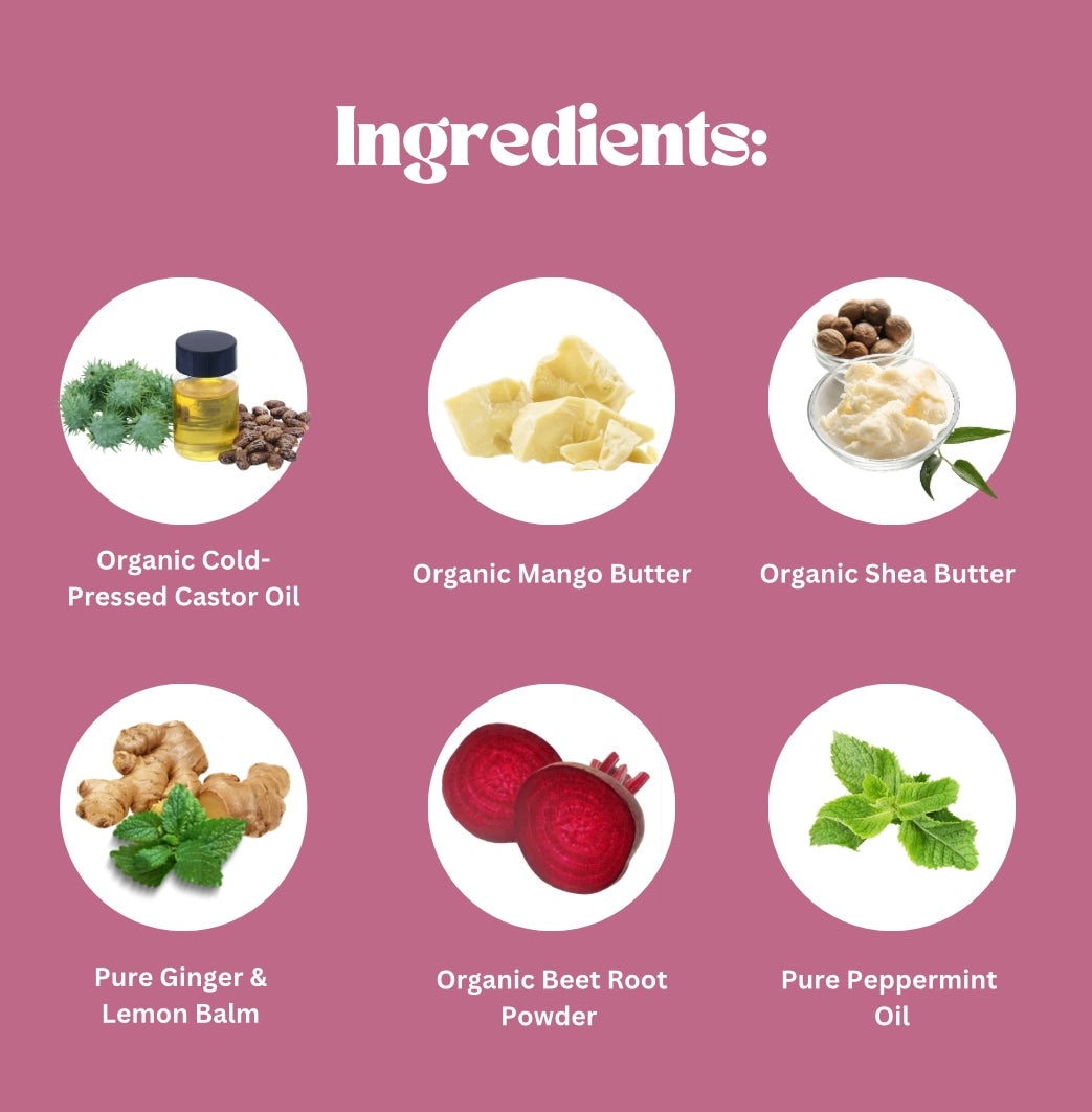 Natural Plumping Lip Balm - Organic Beet Root & Lemon